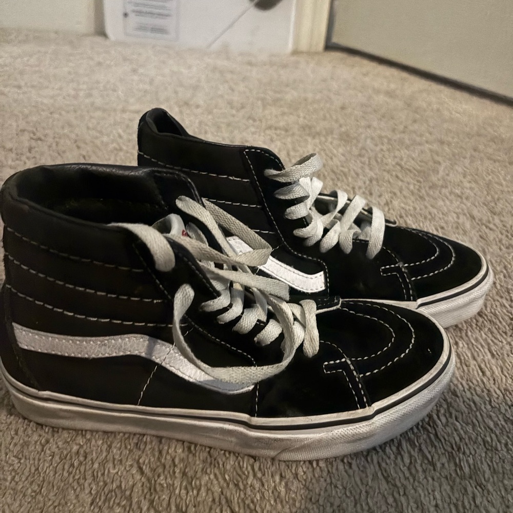 Vans Kids Black High-Top Sneakers